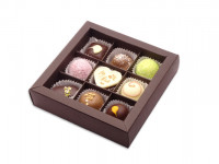 Pralinen , verpackt 9er  v104 (VE 10 St.)