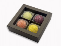 Pralinen , verpackt 4er  v1013 (VE 24 St.) Sommertrüffel